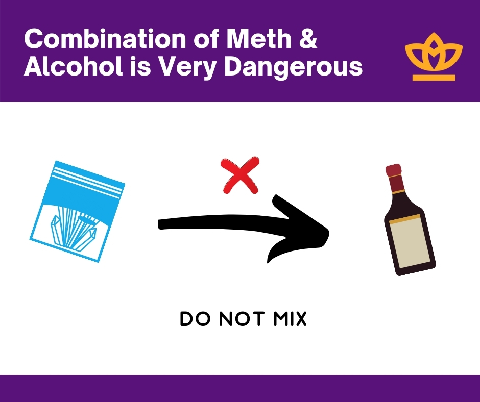 Combination of meth and alcohol is very dangerous